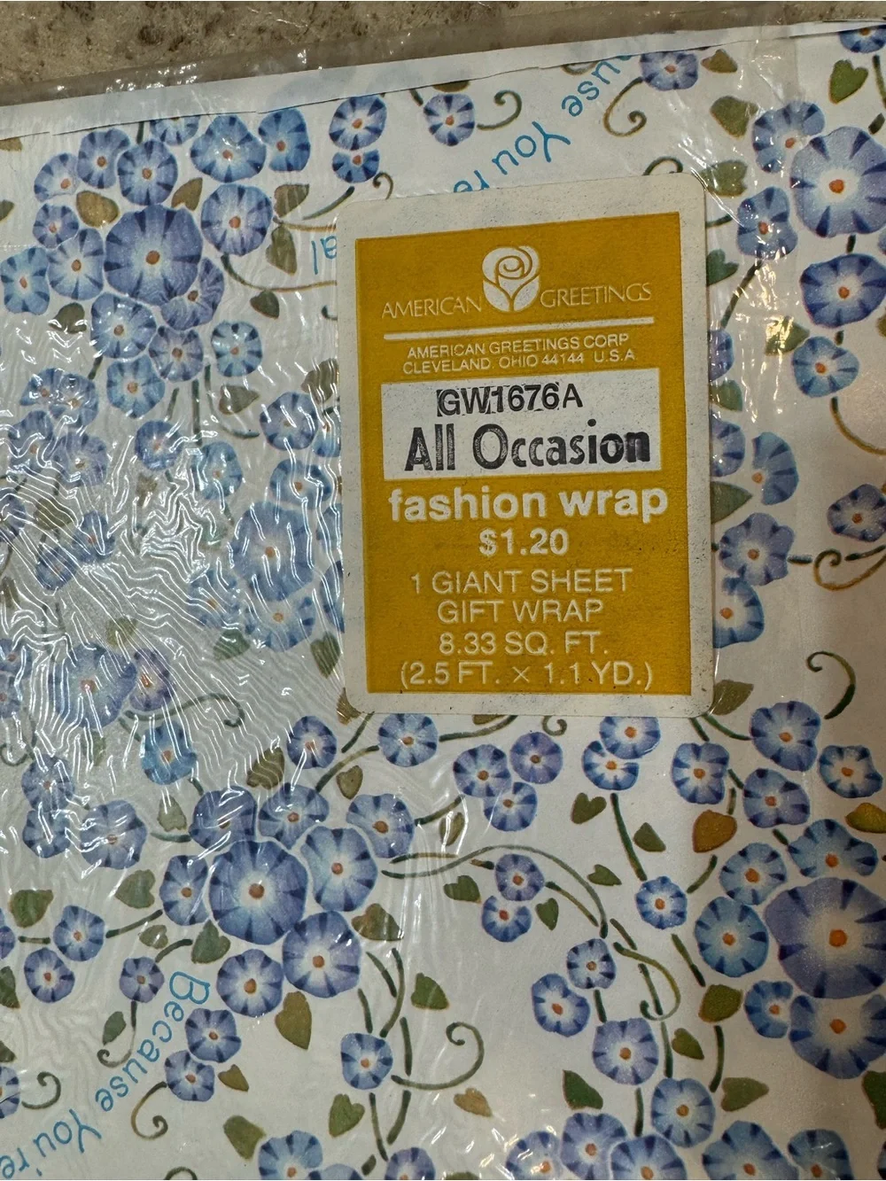 5 Vintage Wrapping Paper Sheets Lot 1980’s/90’s